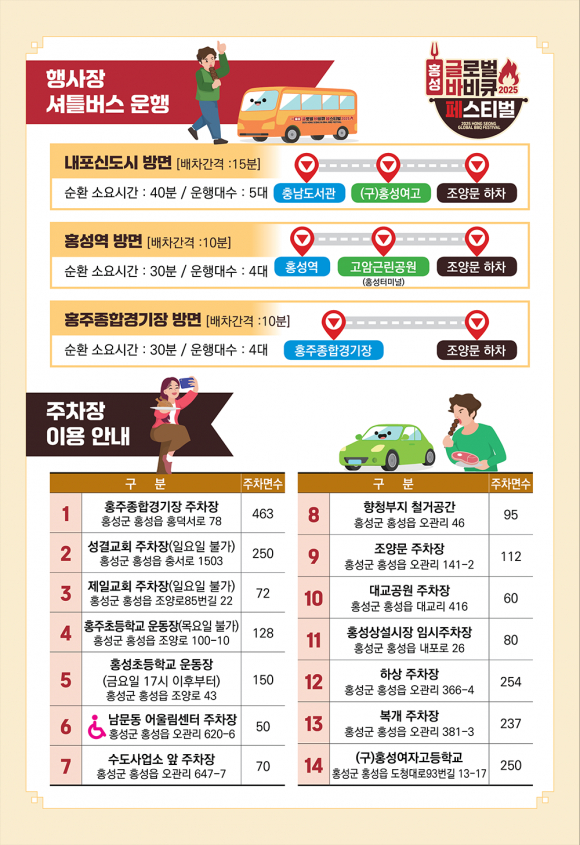 행사장 셔틀버스 운행 [사진 제공 홍성군. 재판매 및 DB 금지]