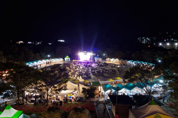 행사장 야경 [사진 제공 하동군. 재판매 및 DB 금지]