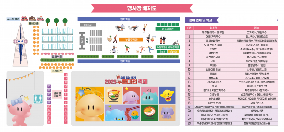 행사장 배치도  [사진 제공 대전광역시. 재판매 및 DB 금지]