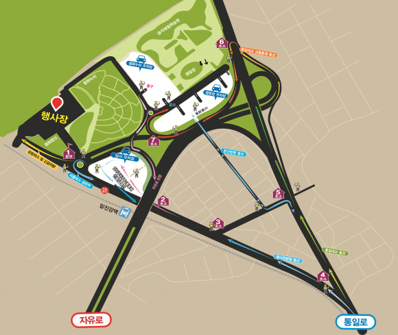 행사장 안내도 [사진 제공 파주시. 재판매 및 DB 금지]