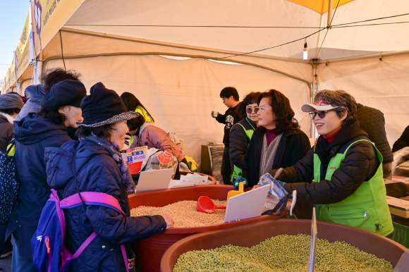 제29회 파주장단콩축제 판매장 [사진 제공 파주시. 재판매 및 DB 금지]