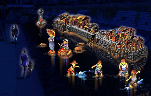 3구역. 청계의 빛청계천의 과거 [사진 제공 서울특별시. 재판매 및 DB 금지]