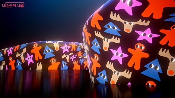 크리스마스 테마 작품이 펼쳐져 겨울시즌 분위기를 연출한다 [사진 제공 서울특별시. 재판매 및 DB 금지]