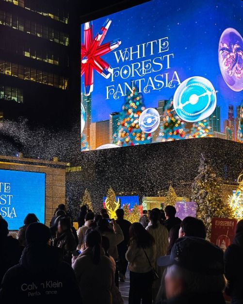 삼성동 한복판이 환상적 미디어아트 [사진 제공 강남 아이즈(GANGNAM EYES). 재판매 및 DB 금지]