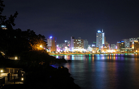 해운대의 멋진 밤 [사진 제공 부산광역시. 재판매 및 DB 금지]