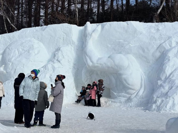 전국 대학생 눈조각 경연대회 [사진 제공 태백시. 재판매 및 DB 금지]