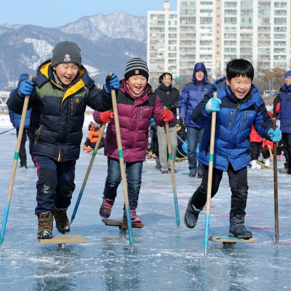추억의 겨울 놀이 [사진 제공 단양관광공사. 재판매 및 DB 금지]