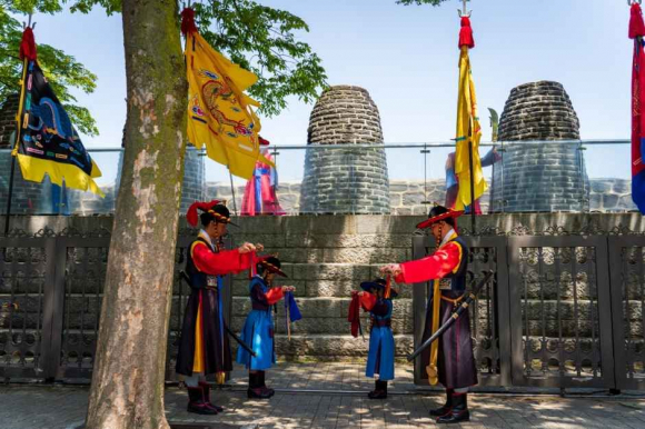 조선시대 통신수단을 재현하여 우리 고유의 전통문화를 알리는 행사 [사진 제공 서울특별시. 재판매 및 DB 금지]