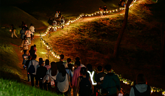 지산동고분군 야간 트래킹 [사진 제공 고령군. 재판매 및 DB 금지]