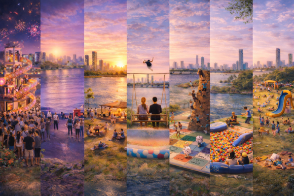 한강버스 선착장이 위치한 한강공원별 테마를 기반으로 한 상설 참여형 복합 프로그램 [사진 제공 서울특별시. 재판매 및 DB 금지]