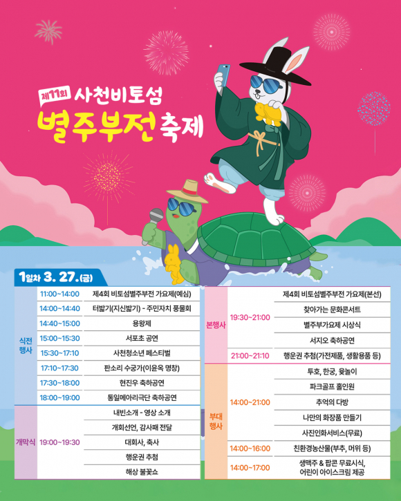 [사진 제공 사천비토섬 별주부전축제추진위원회. 재판매 및 DB 금지]
