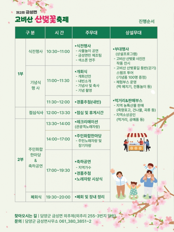 [사진 제공 고비산 산벚꽃축제 추진위원회. 재판매 및 DB 금지]