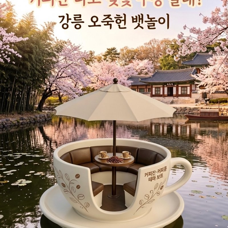 강릉 오죽헌 뱃놀이 무료 시범 운영 4월 1일부터 6월 말까지