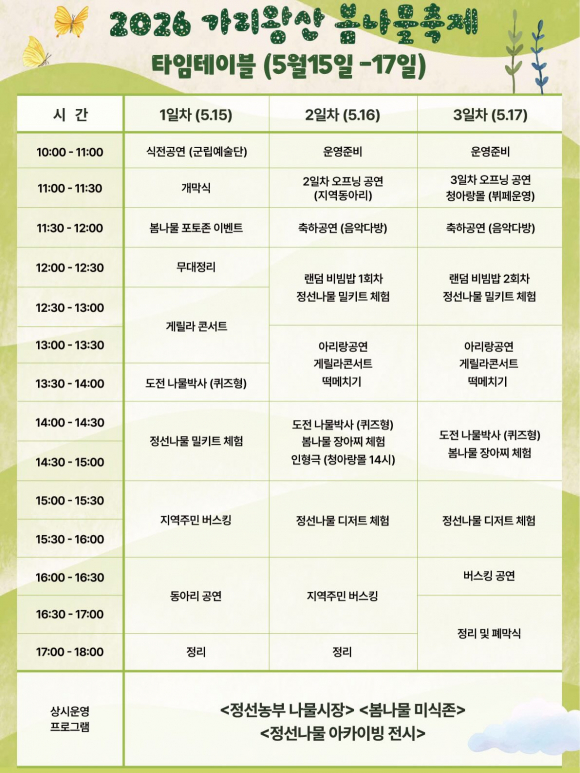 [사진 제공 정선군. 재판매 및 DB 금지]