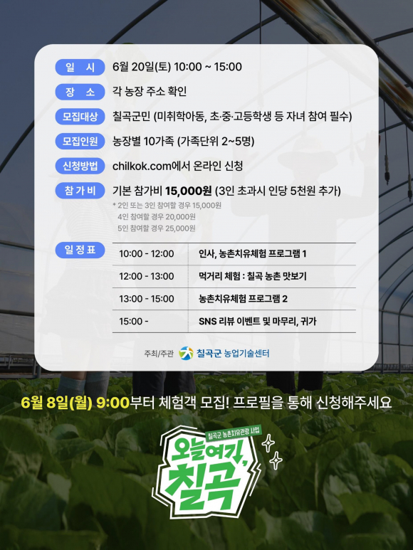 [사진 제공 칠곡군 농업기술센터. 재판매 및 DB 금지]