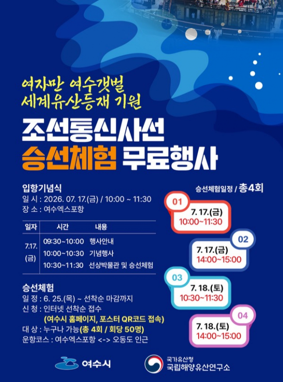 [자료·사진 제공 여수시. 재판매 및 DB 금지]