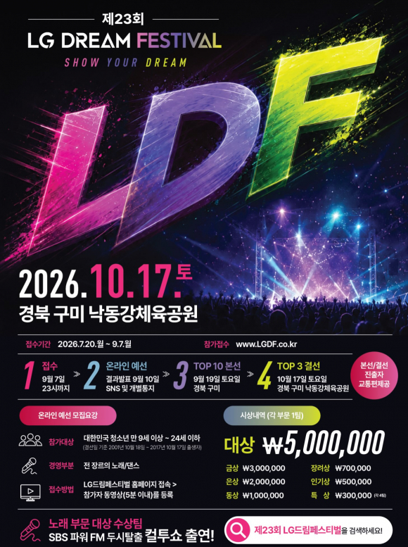 [자료 제공 LG 드림페스티벌. 재판매 및 DB 금지]
