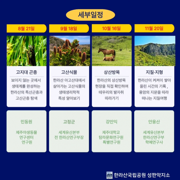 [자료 제공 한라산국립공원 성판악지소. 재판매 및 DB 금지]