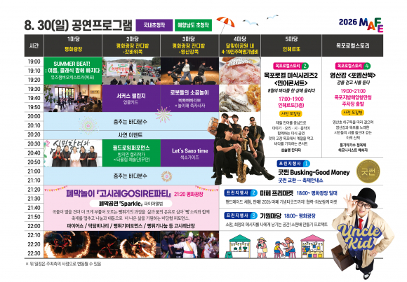 [사진 제공 목포세계마당페스티벌 추진위원회. 재판매 및 DB 금지]