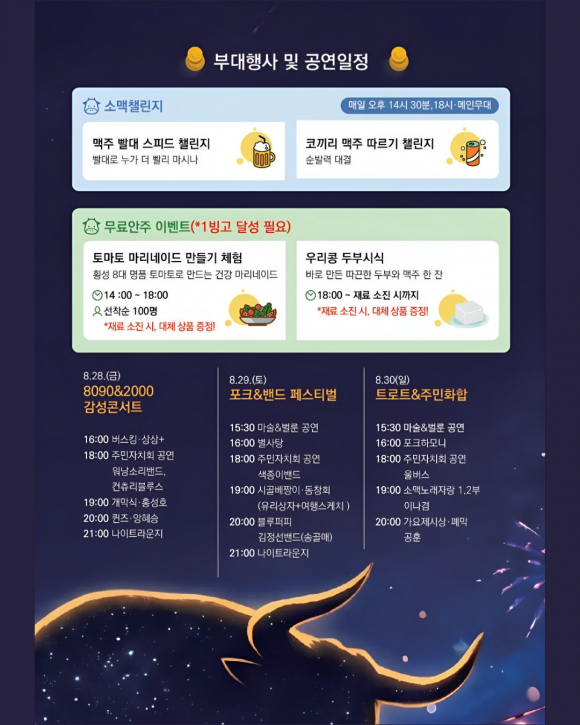 [자료 제공 공근 소(牛)맥축제위원회. 재판매 및 DB 금지]