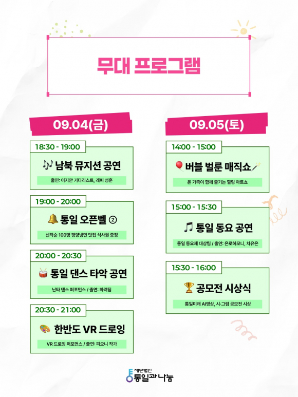 [사진 제공 (재)통일과나눔. 재판매 및 DB 금지]