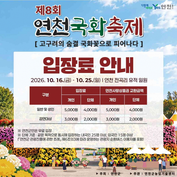 [자료 제공 연천군. 재판매 및 DB 금지]