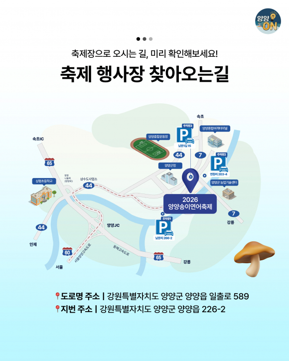 [사진 제공 양양군. 재판매 및 DB 금지]